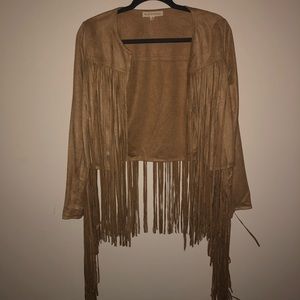 Suede Fringe Jacket